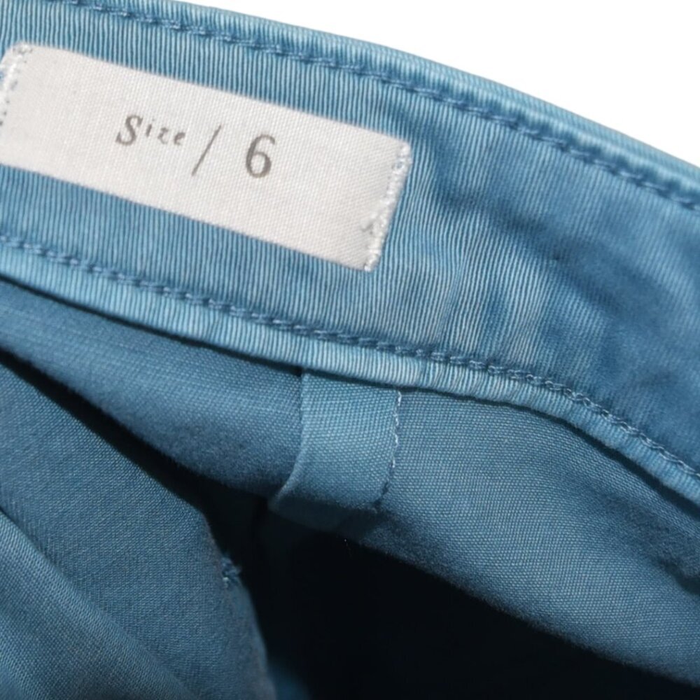 Pilcro and the Letterpress Blue Button Skirt Size 6 Cotton Twill - Picture 7 of 8